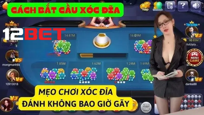 Mẹo đánh xóc đĩa 12bet hiệu quả, lãi cao